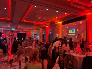 Tall mirror balls halloween theme