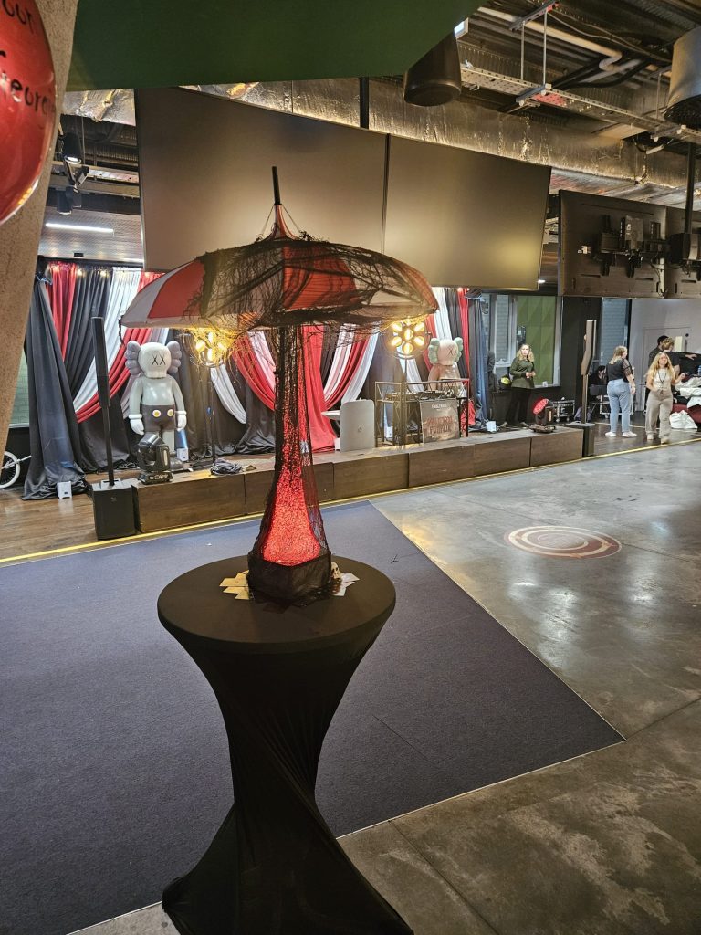 Umbrella centrepiece halloween