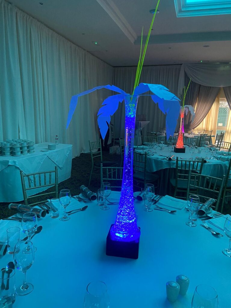 Palm Vase Centrepiece Table Art